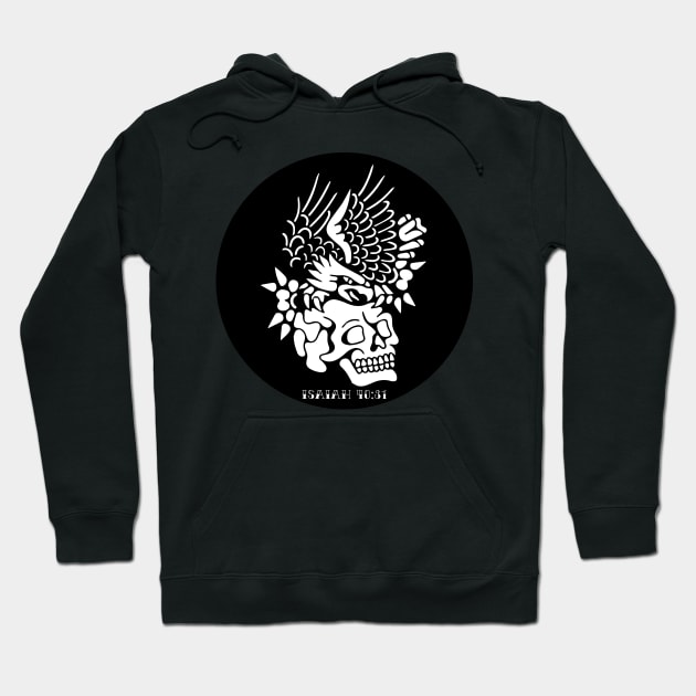 Eagle and Skull Traditional Tattoo Flash Isaiah 40:31 Hoodie by thecamphillips